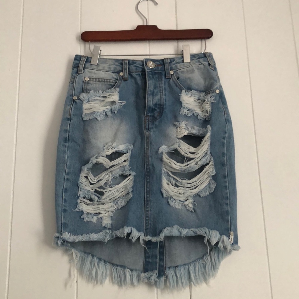 One Teaspoon denim skirt